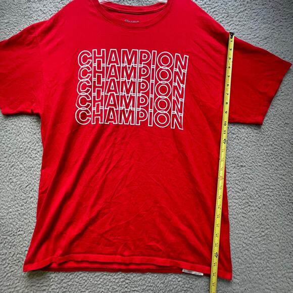 Champion T Shirt Mens XL Red Graphic Short Sleeve Crewneck - Picture 2 of 12